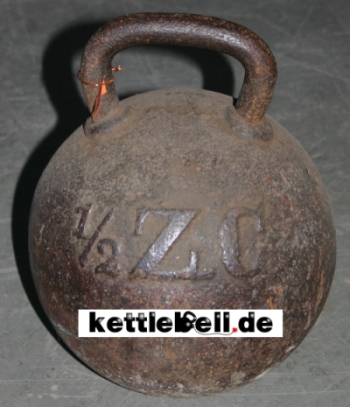 Historische Kettlebell mit kurzem Griff