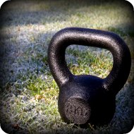 Kettelbell mit grober Oberflchenstruktur